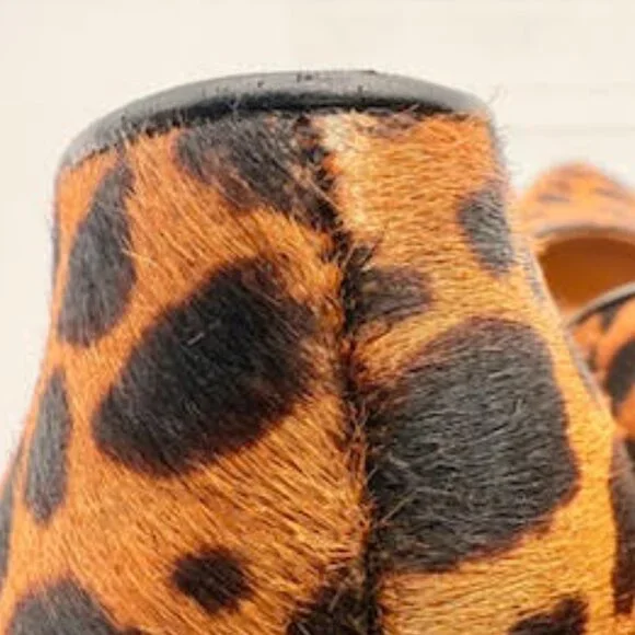 Vince Camuto Calf Hair Leopard Print Block Heel Pumps Size 11M - Picture 12 of 15